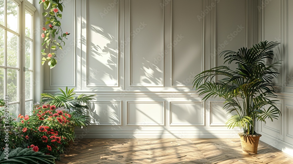 3D Render: Mock-Up for Empty Home Interior Wall 3D Render: Mock-Up for Empty Home Interior Wall