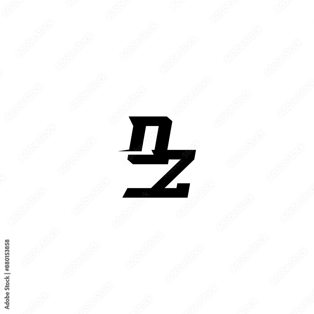 esport monogram initial boldand cool concept OZ sporty style letter