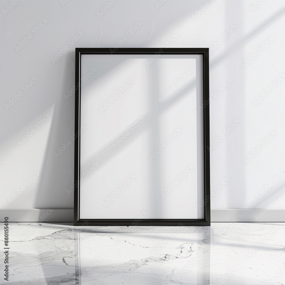 Mockup poster frame close up, 3d render Mockup poster frame close up, 3d render