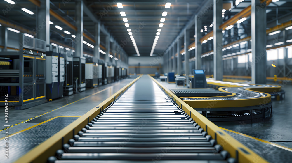 Factory floor showcasing cutting-edge automation technology Factory floor showcasing cutting-edge automation technology