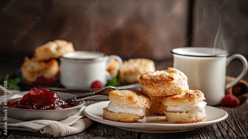 Cozy Afternoon Tea with Scones Cozy Afternoon Tea with Scones