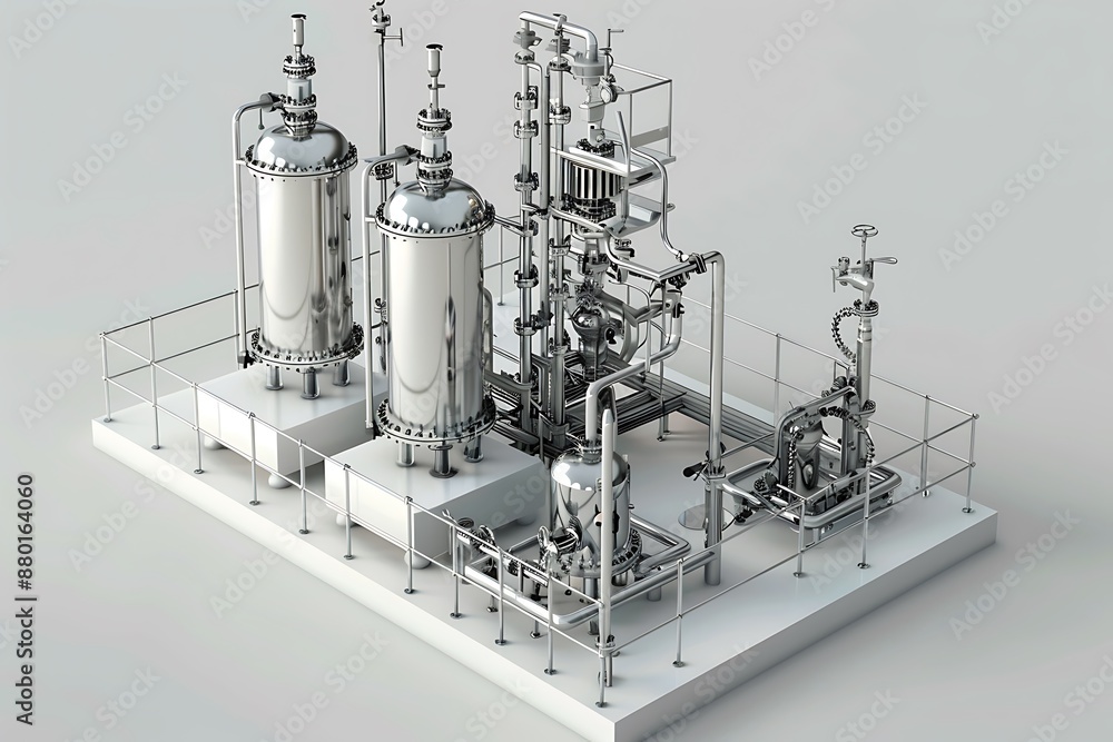Basic Glass Reactor system for Pilot Plants, chemical proces Basic Glass Reactor system for Pilot Plants, chemical proces