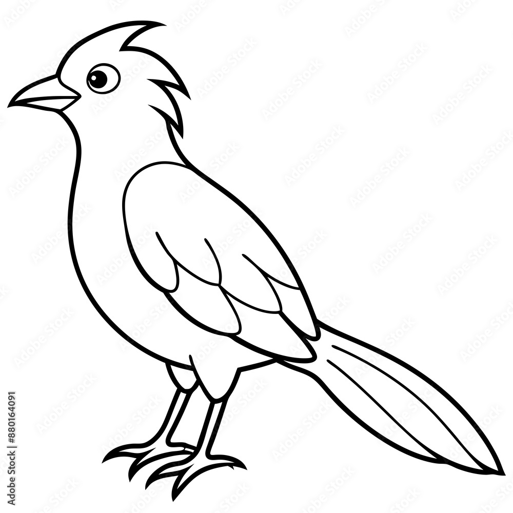 Obraz premium illustration of a bird vector line art