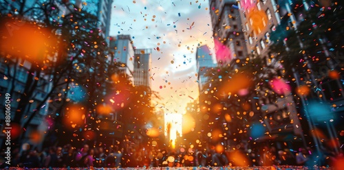 Confetti Celebration in the City