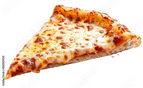 Slice of pizza, it looks delicious, isolated on Transparent background. 