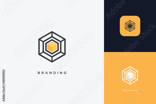 Hexagon Digital Multimedia Brand Logo