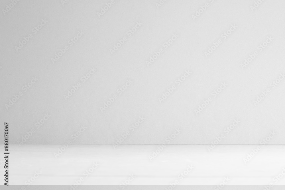 Studio style background wall decoration presentation uses white tones. with shadows cast from a nearby window, concept creating a decorative backdrop. Studio style background wall decoration presentation uses white tones. with shadows cast from a nearby window, concept creating a decorative backdrop.