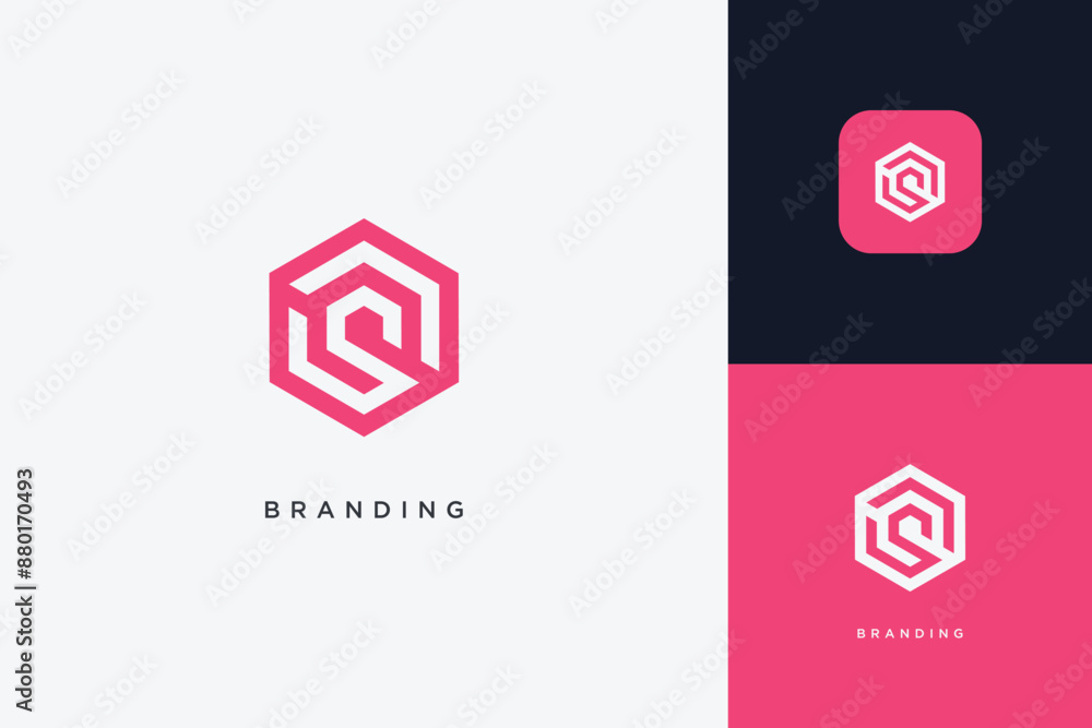 Hexagon Digital Multimedia Brand Logo Hexagon Digital Multimedia Brand Logo