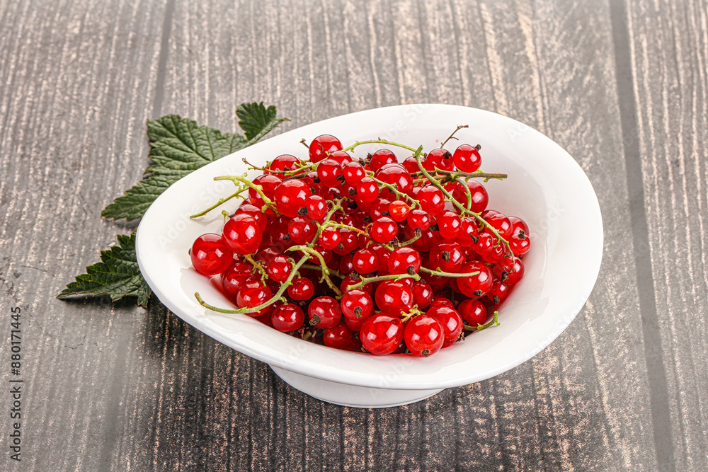 Sweet ripe red currant berries Sweet ripe red currant berries