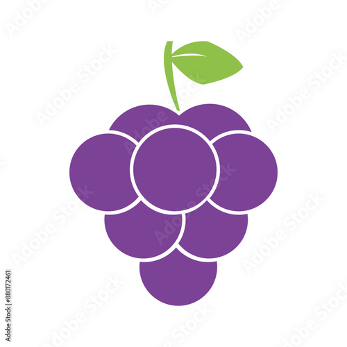 grape icon logo vector