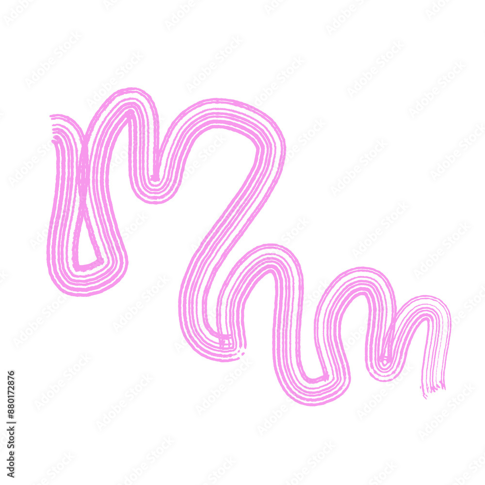 Obraz premium Streaky Lines Squiggly Decoration