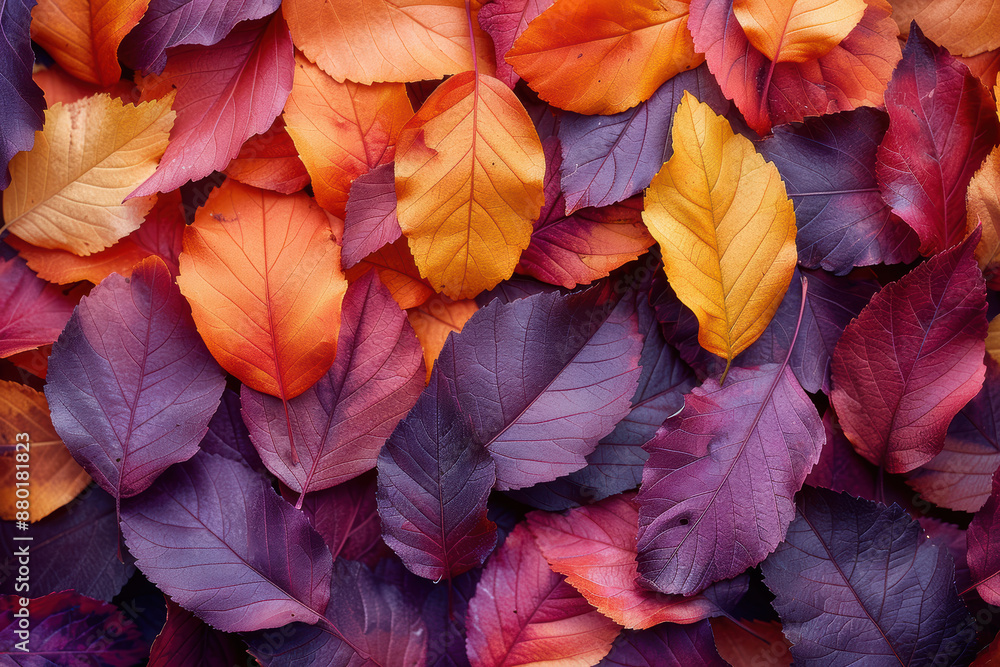 Autumn Leaves in Warm Shades. Autumn Leaves in Warm Shades.