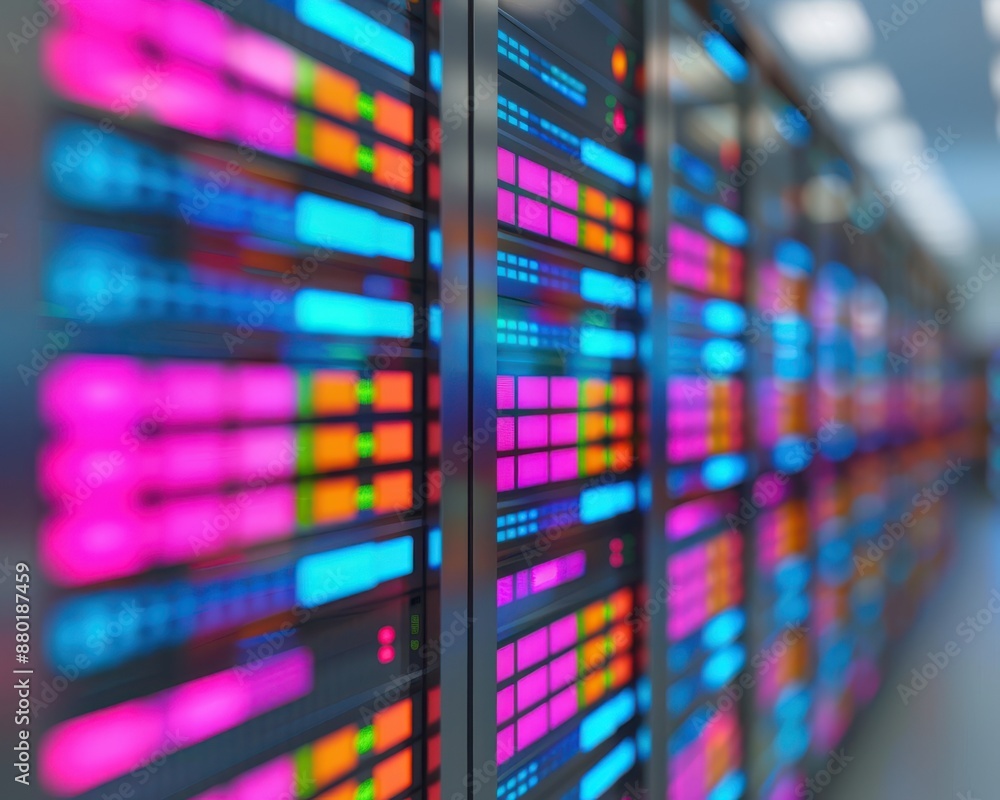 Holographic data center, secure network management, advanced technology.copy space for text, focus cover all odject, deep dept of field Holographic data center, secure network management, advanced technology.copy space for text, focus cover all odject, deep dept of field