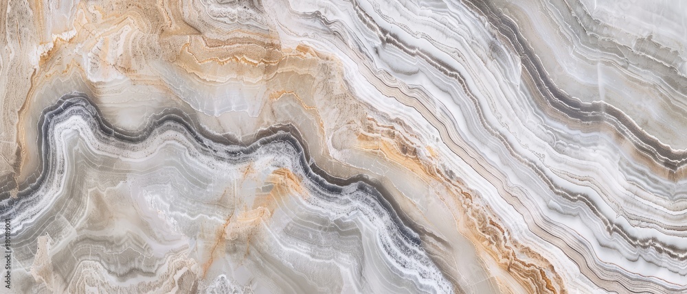 Panoramic close-up, high detail scan of layered marble texture, Generative AI Panoramic close-up, high detail scan of layered marble texture, Generative AI