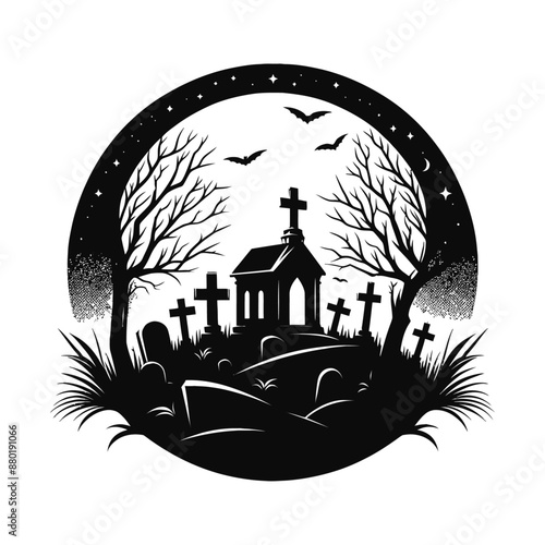 graveyard silhouette 