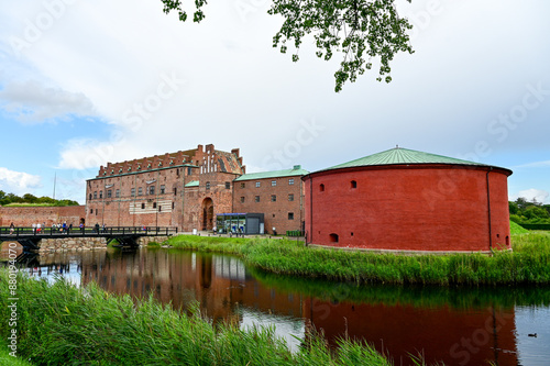 Malmöhus Castle or Malmöhus slott, famous Renaissance-style castle complex with moat in Malmö, Skane, Sweden photo