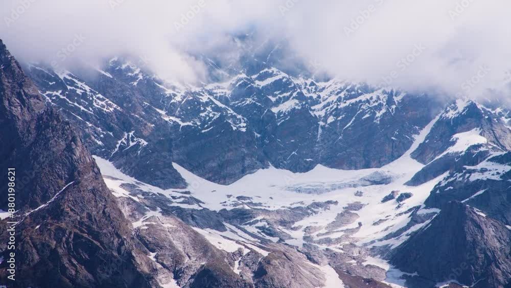 Snow Copped Mountain range at Himalayas 4K Snow Copped Mountain range at Himalayas 4K