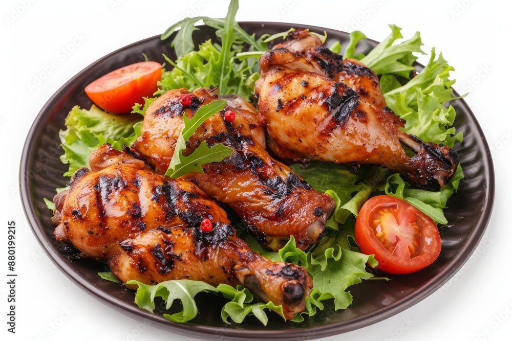 Delicious Plate of Grilled Chicken Delicious Plate of Grilled Chicken