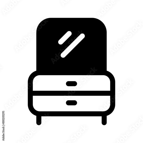 Dressing Table Icon Vector Symbol Design Illustration