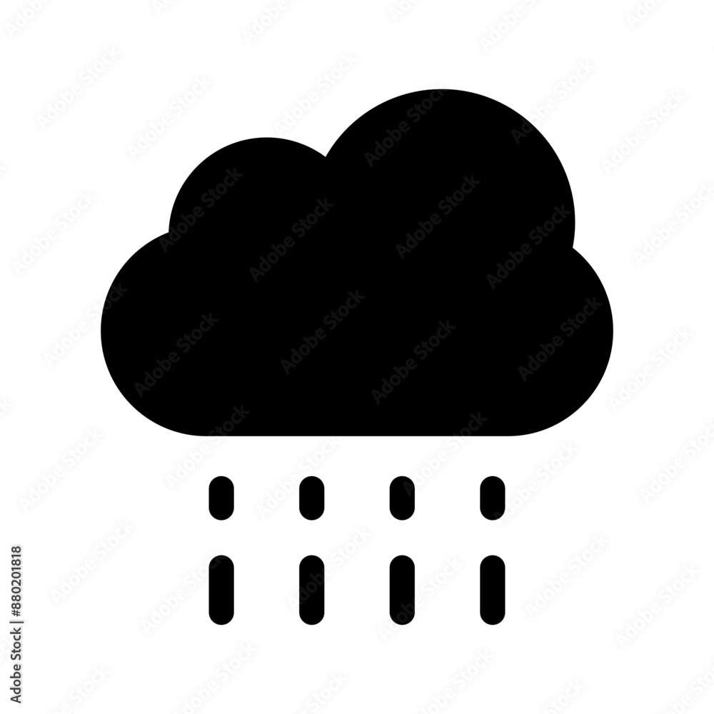 Rain Icon Vector Symbol Design Illustration Rain Icon Vector Symbol Design Illustration