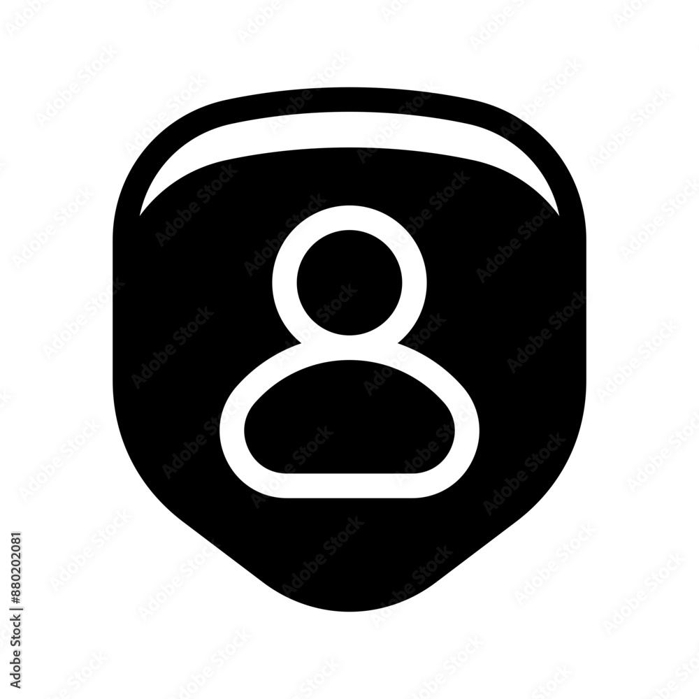 Shield User Icon Vector Symbol Design Illustration Shield User Icon Vector Symbol Design Illustration