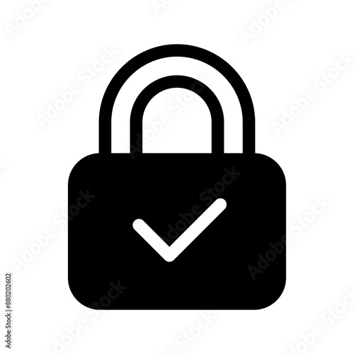 Padlock Icon Vector Symbol Design Illustration