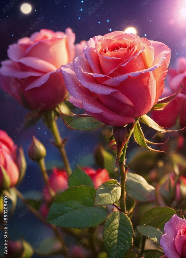 Obraz premium pink rose in the garden