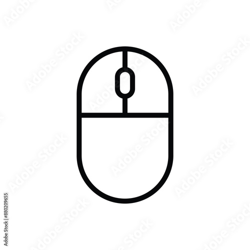 computer mouse icon, computer mouse cursor, click mouse pointer outline style