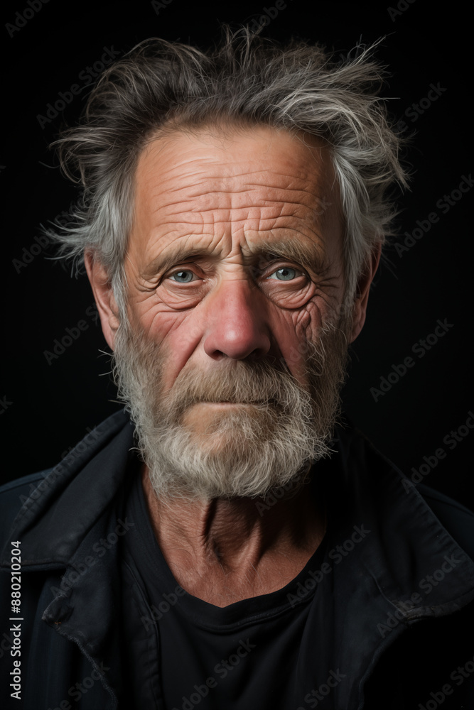 portrait of old man looking at the camera. portrait of old man looking at the camera.