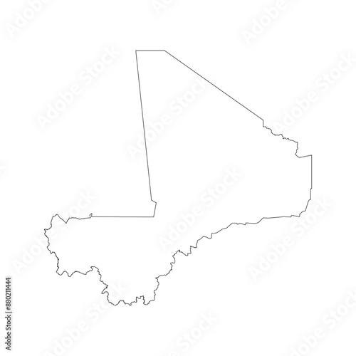 Mali country map icon