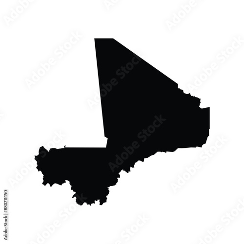 Mali country map icon