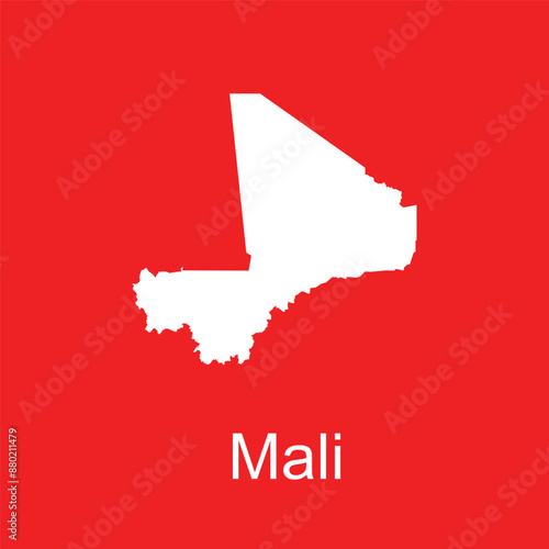 Mali country map icon