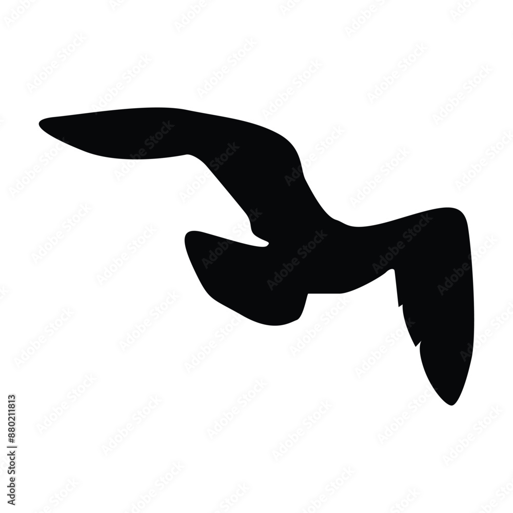 Flying Bird Silhouette Icon vector Flying Bird Silhouette Icon vector