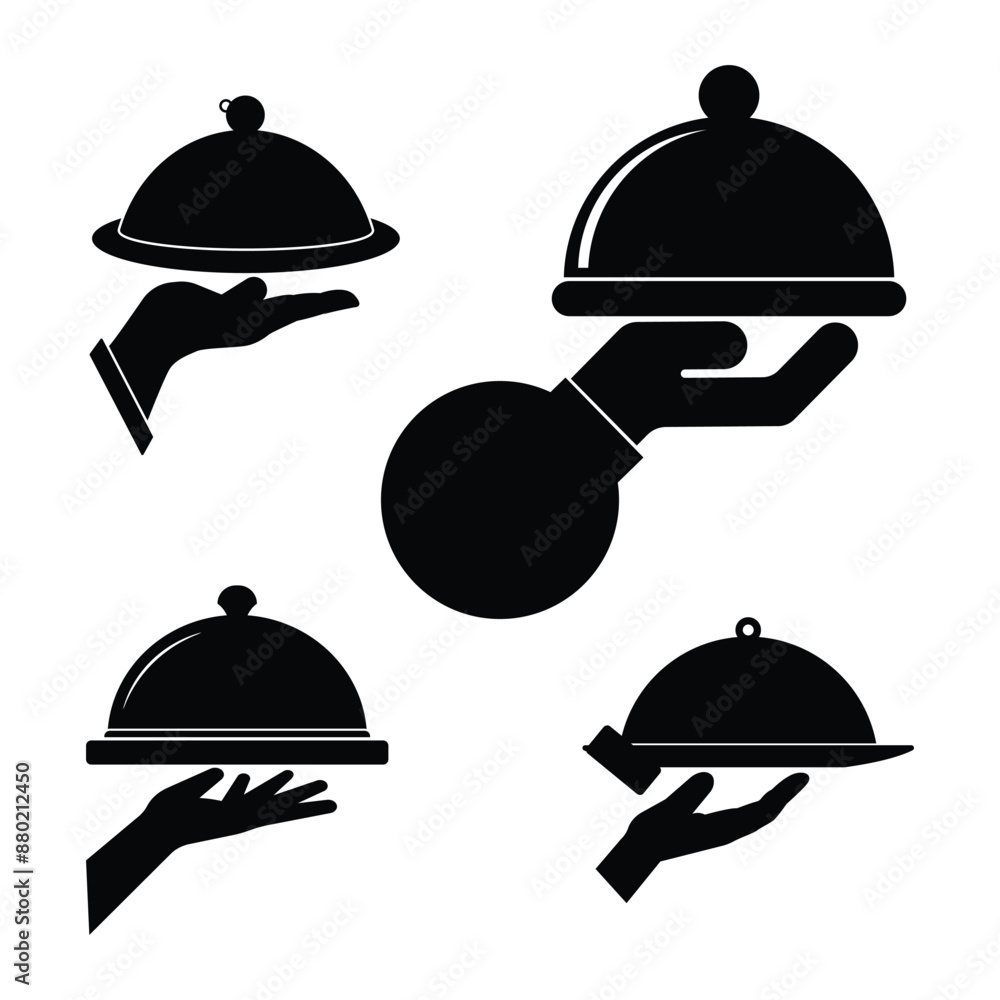 Food Serving Icon illustration design Food Serving Icon illustration design