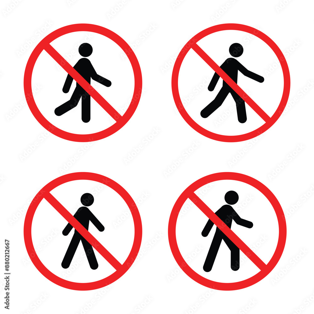 Pedestrian Sign Isolated illustration design icon Pedestrian Sign Isolated illustration design icon