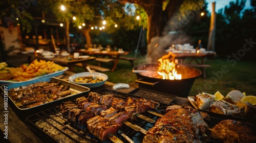 Dinner parties, barbecues and pork roasts at night.