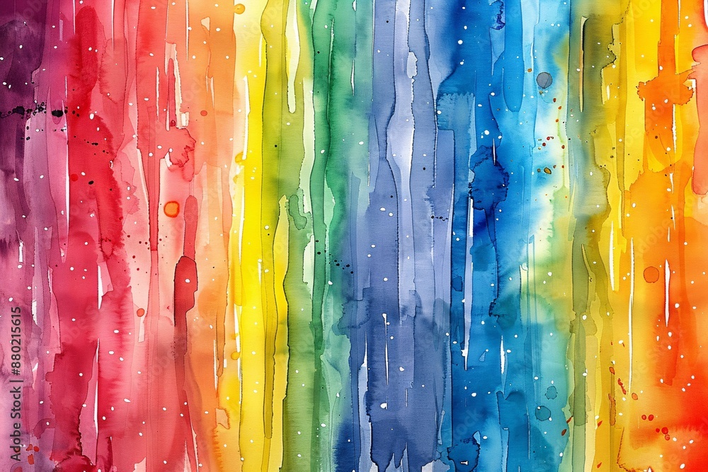 Rainbow watercolor background. Rainbow watercolor background.