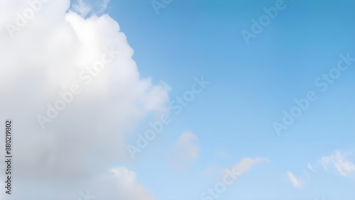 Beautiful clouds in sky light blue nature wallpaper, background