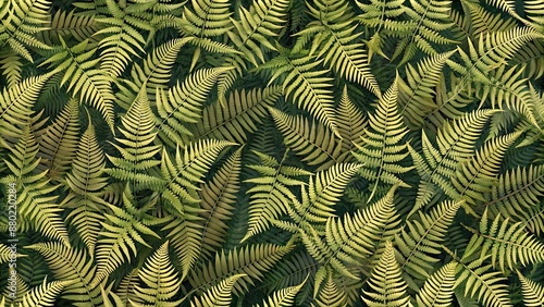 Seamless fern camouflage pattern texture for nature-inspired designs, camouflage, seamless, pattern, nature, fern, foliage