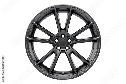 Alloy wheel isolated on transparent background