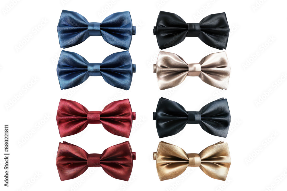 Bow ties isolated on transparent background Bow ties isolated on transparent background