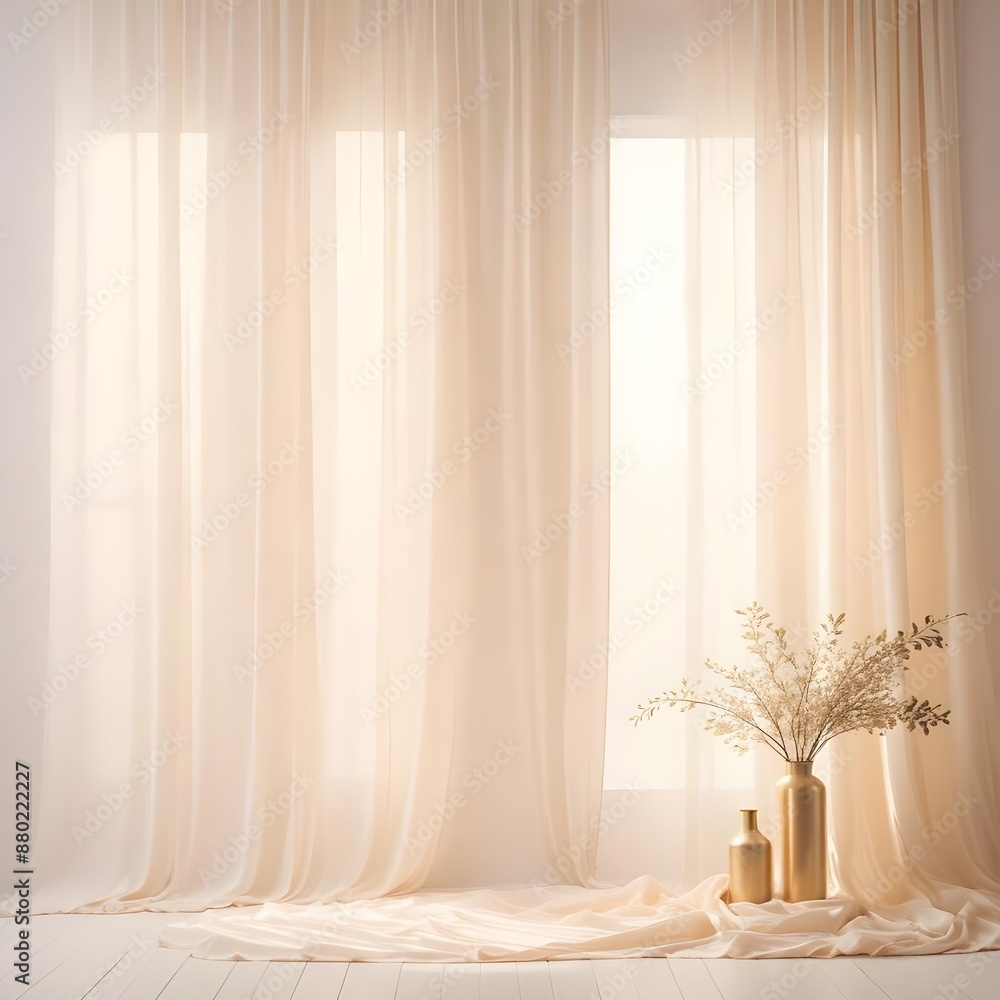 Pearl white backdrop with natural lighting illuminating the scene Pearl white backdrop with natural lighting illuminating the scene