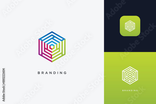 Hexagon Digital Multimedia Brand Logo