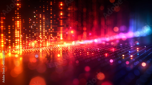 Wallpaper Mural background digital equalizer for music full color Torontodigital.ca