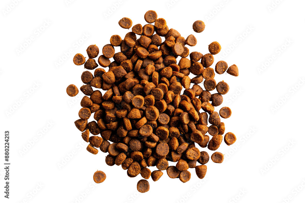 Dry cat food isolated on transparent background Dry cat food isolated on transparent background
