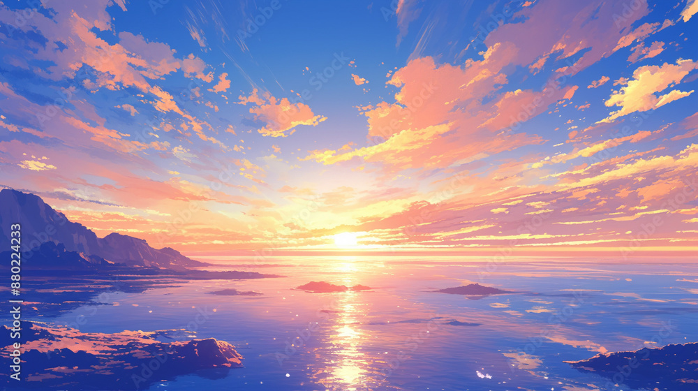 専用 夕日の海辺 風景写真 グラフィック 専用 夕日の海辺 風景写真 グラフィック 夕日の海 画像 - Magnific（旧