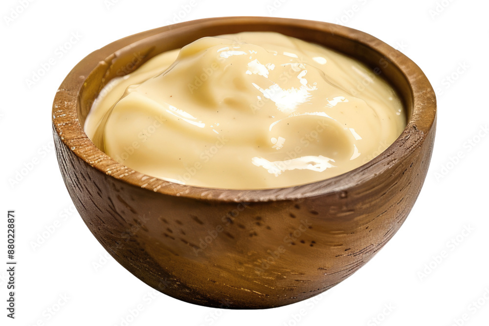 Mayo garlic sauce isolated on transparent background Mayo garlic sauce isolated on transparent background