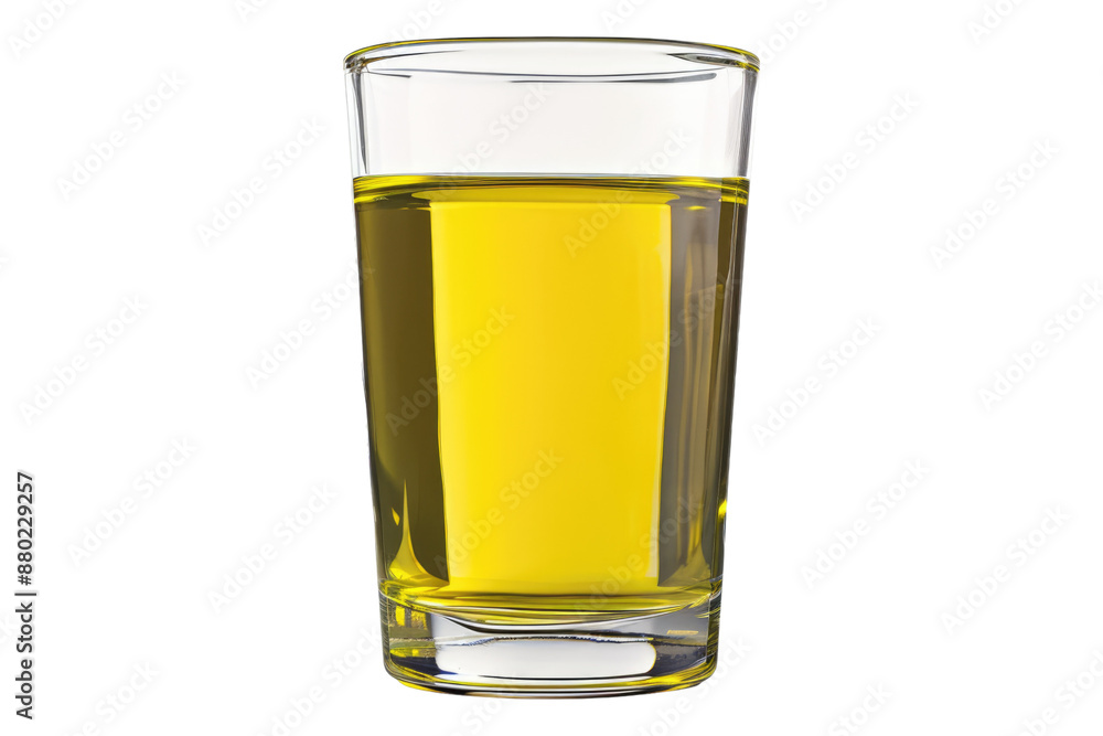 Olive oil in a glass isolated on transparent background Olive oil in a glass isolated on transparent background
