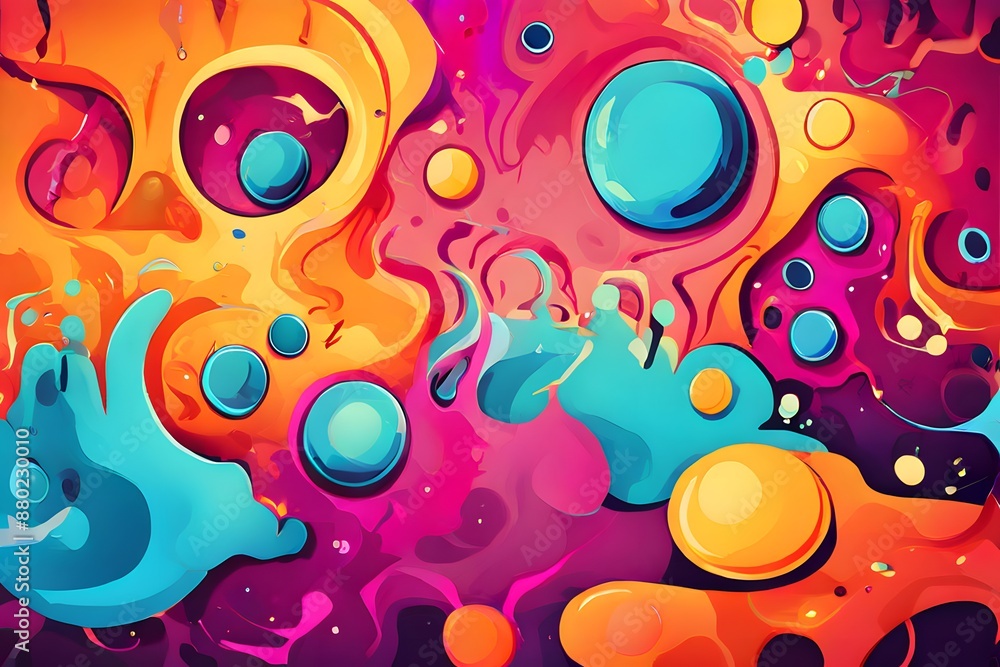 Funky Background, AI Generated Funky Background, AI Generated