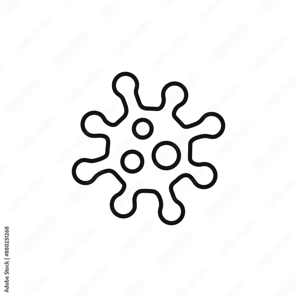 Virus icon. Simple virus icon for social media, app, and web design. Vector illustration Virus icon. Simple virus icon for social media, app, and web design. Vector illustration
